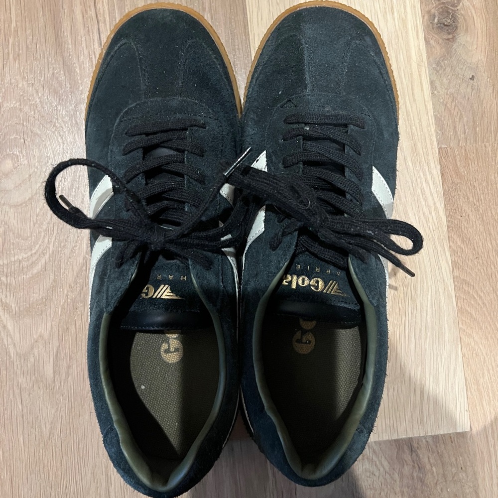 Gola Shoes | Gola Women’s Harrier Mirror Sneaker Black Suede Size 8